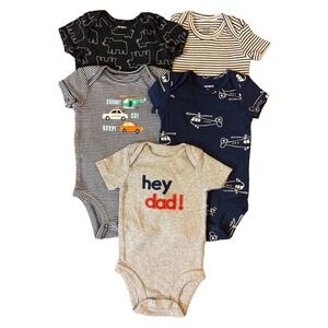 Carters‎ Baby Boy 3 Months Summer Clothes Lot Tees Shirts Bodysuits Rompers Dad